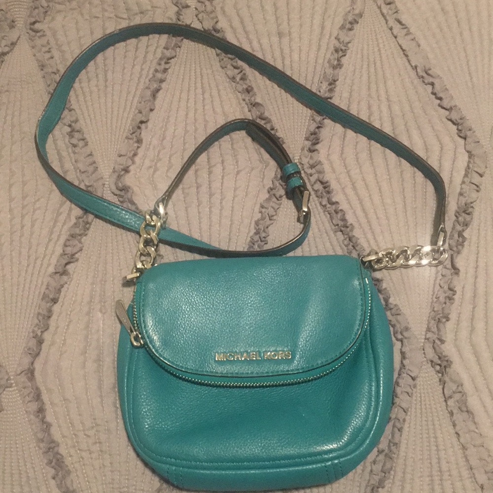 Blue Micheal Kors Purse
